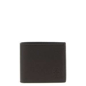 Brunello Cucinelli Leather Wallet With Embossed Logo - NWT